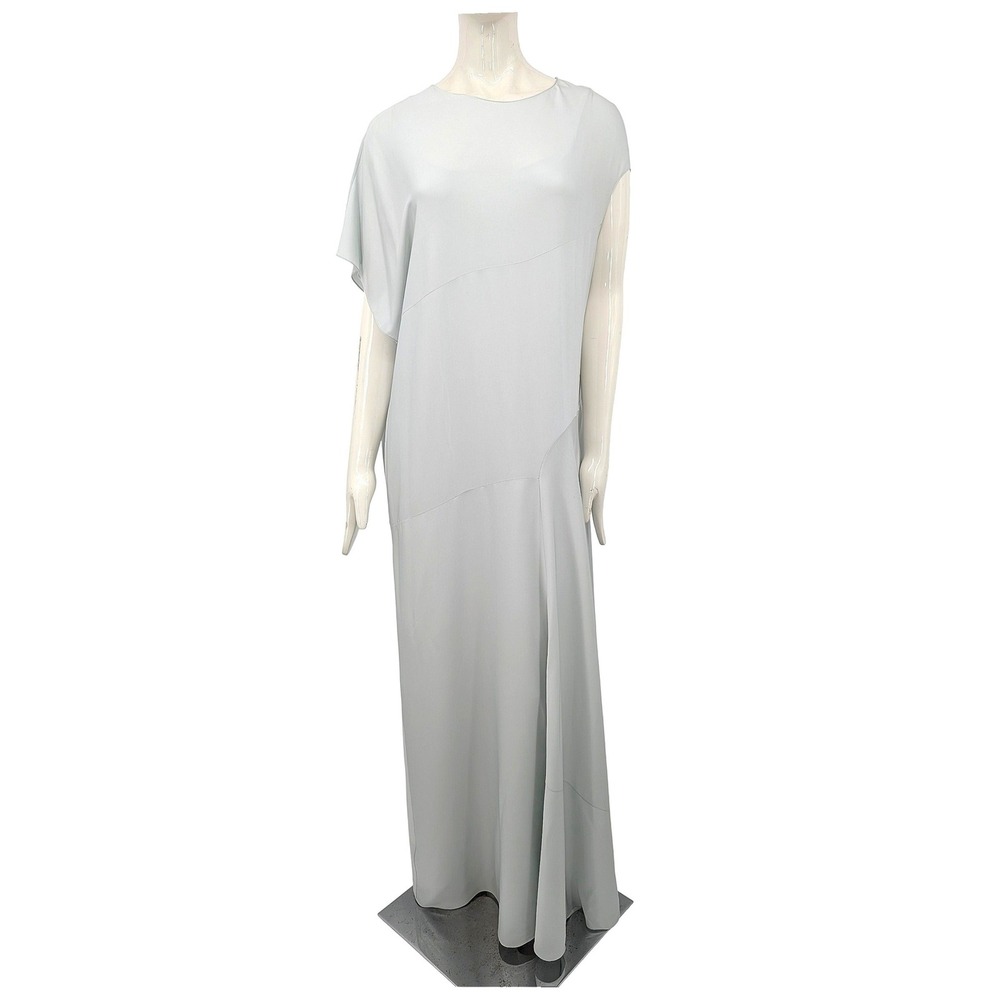 The Row SS18 Runway Look 28 Silk Maxi Dress Slip XS/S Pale Blue Asymmetric - Picture 2 of 16